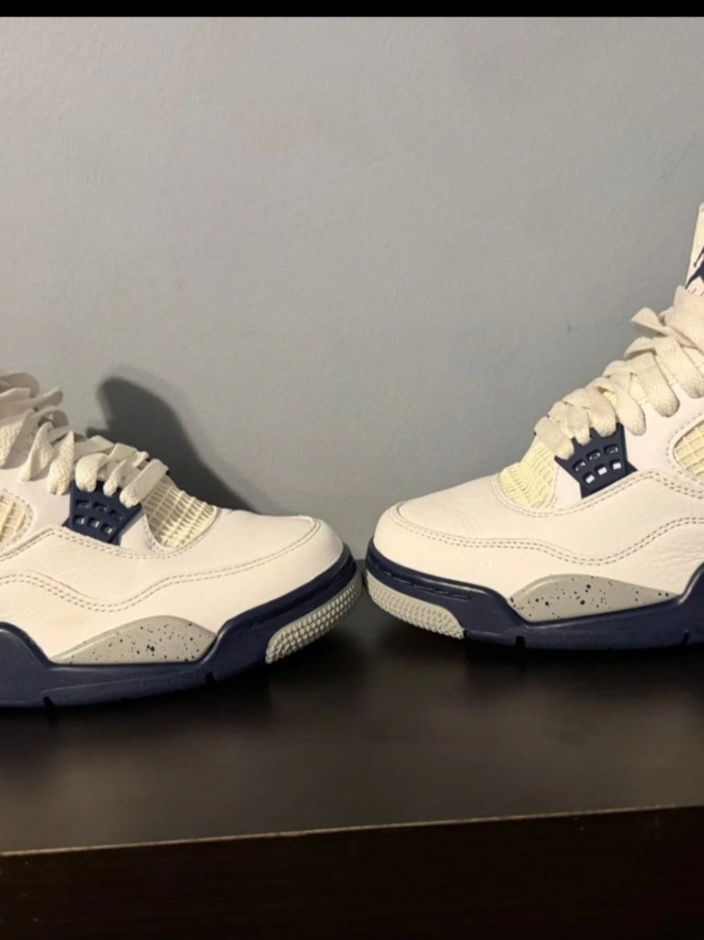 Air Jordan 4 Retro - White/Obsidian Men’s Basketball Shoes